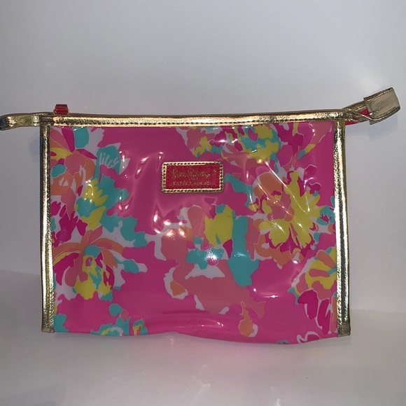 Lilly Pulitzer Handbags - Lilly Pulitzer X Estée Lauder Pink Makeup Bag